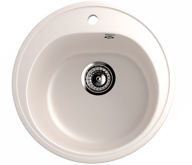 Кухонная мойка 50см белая ULGRAN Classic U-101-331