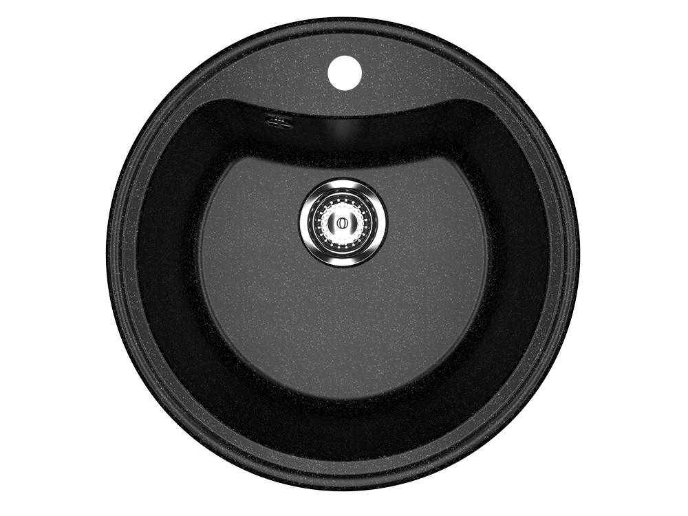 Кухонная мойка 51см черная ULGRAN Classic U-601-308