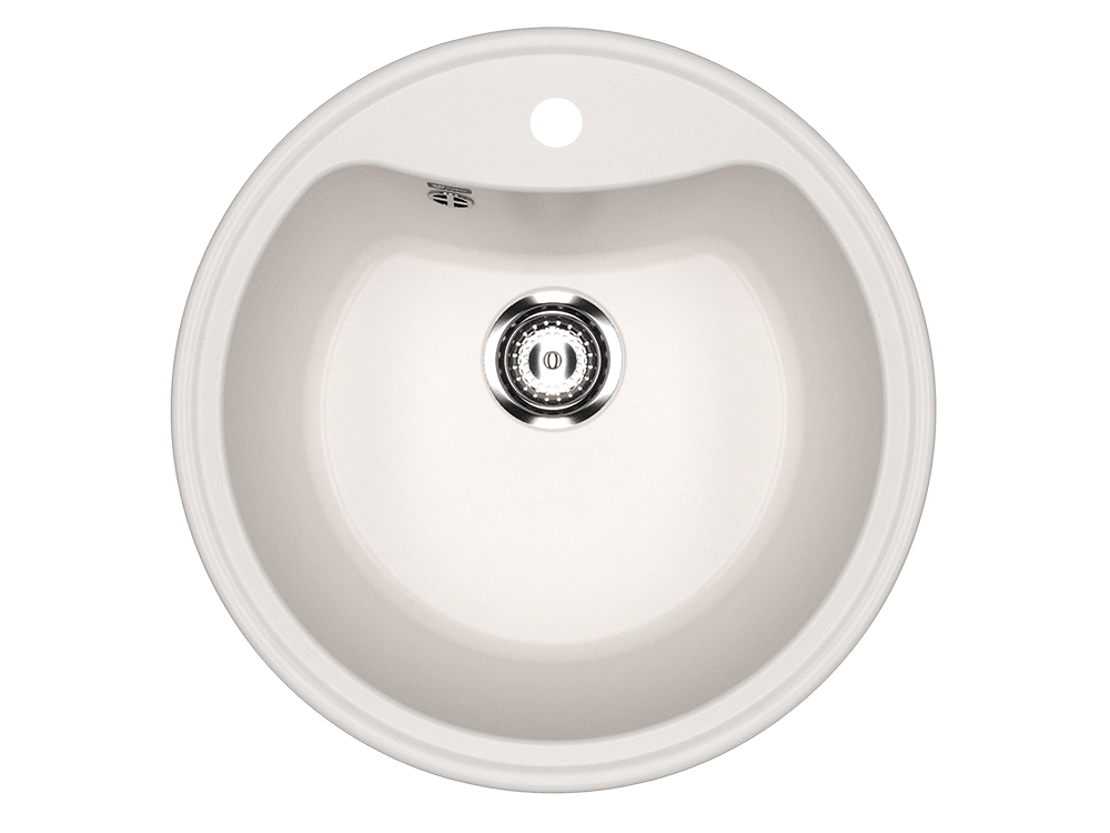 Кухонная мойка 51см белая ULGRAN Classic U-601-331