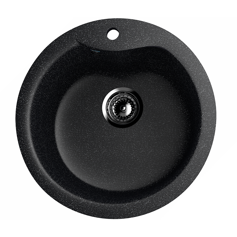 Кухонная мойка 48см черная ULGRAN Classic U-102-308