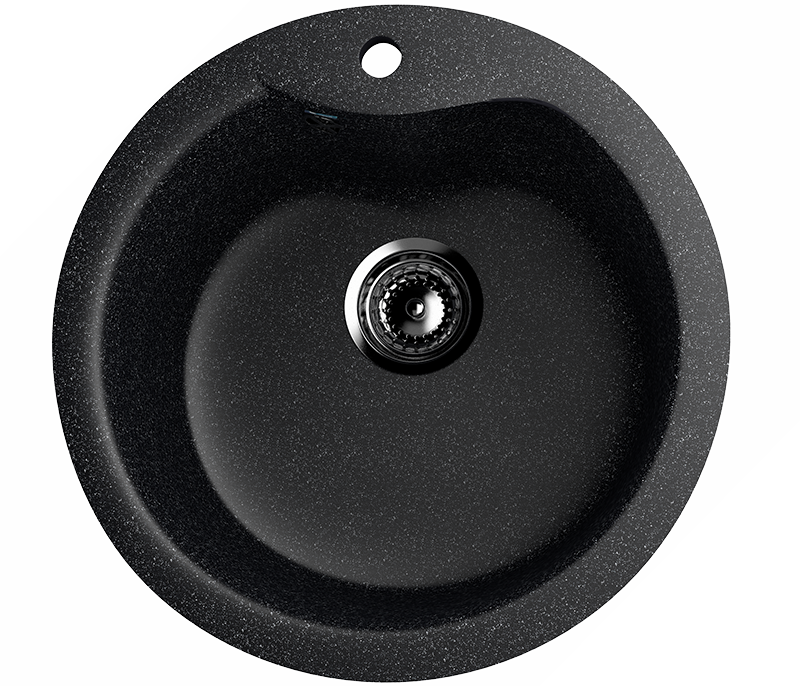 Кухонная мойка 48см черная ULGRAN Classic U-102-308