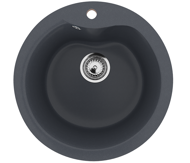 Кухонная мойка 48см антрацит ULGRAN Classic U-102-343