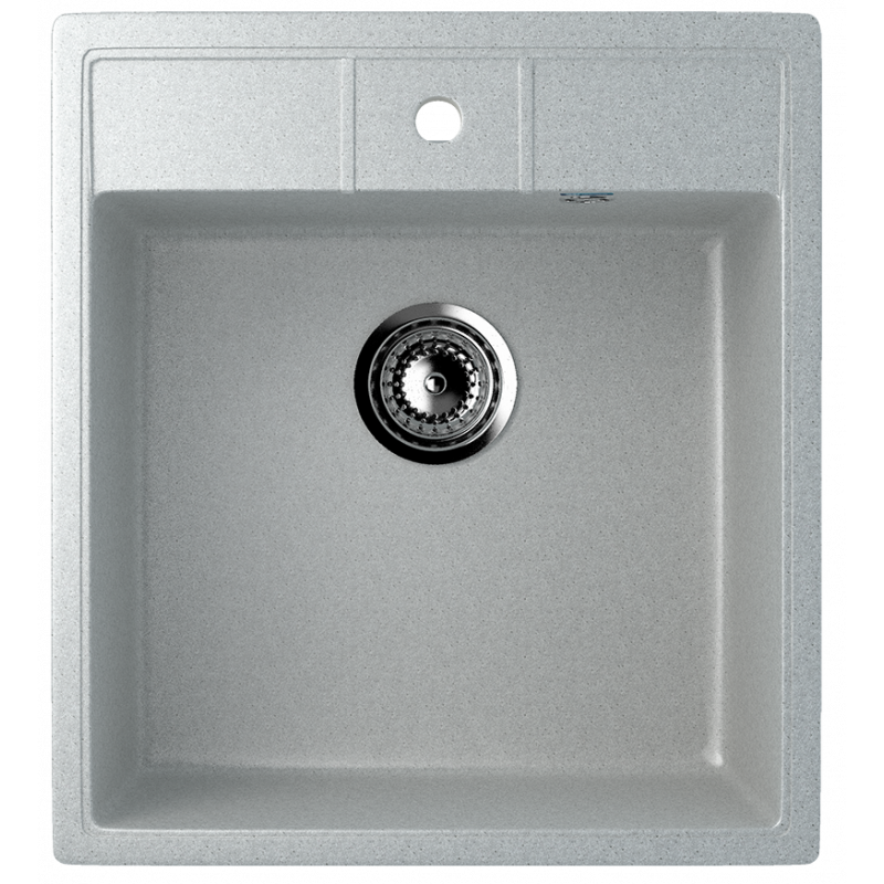 Кухонная мойка 45х50см серая ULGRAN Classic U-406-310