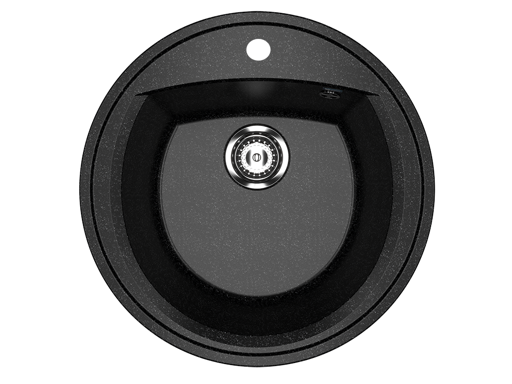 Кухонная мойка 52см черная ULGRAN Classic U-603-308