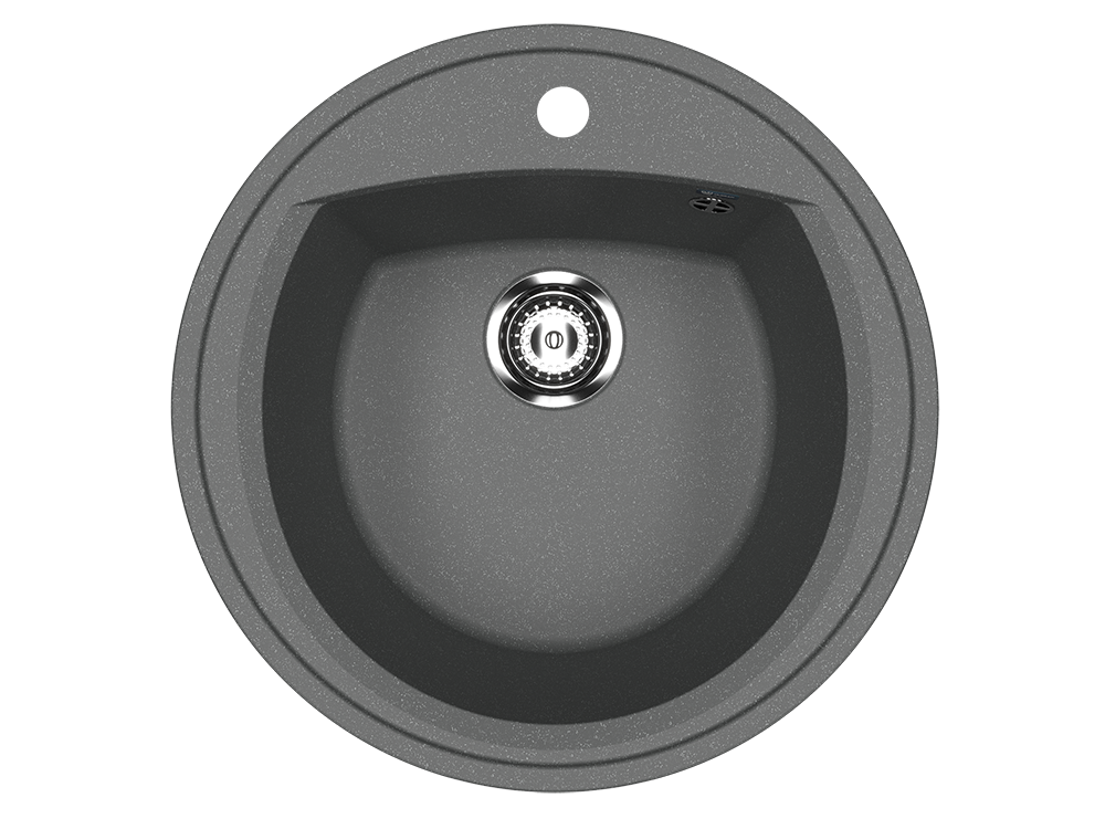 Кухонная мойка 52см антрацит ULGRAN Classic U-603-343