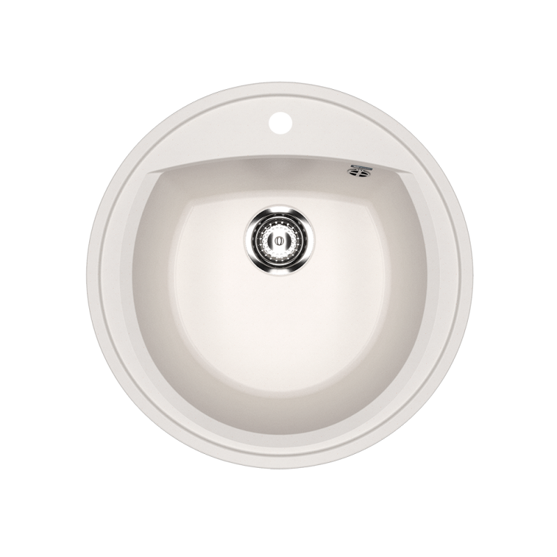 Кухонная мойка 52см белая ULGRAN Classic U-603-331