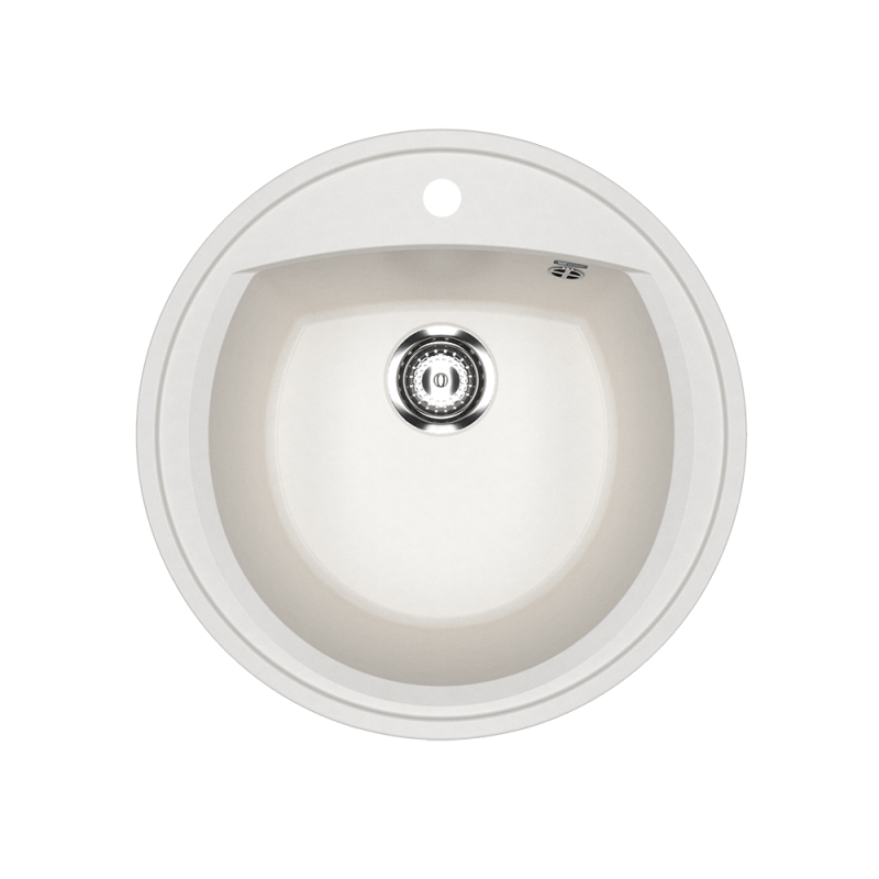 Кухонная мойка 52см ультра белая ULGRAN Classic U-603-341