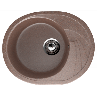 Кухонная мойка с крылом 58х47см терракот ULGRAN Classic U-403-307