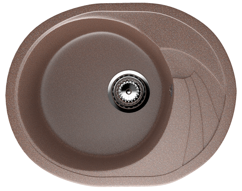 Кухонная мойка с крылом 58х47см терракот ULGRAN Classic U-403-307