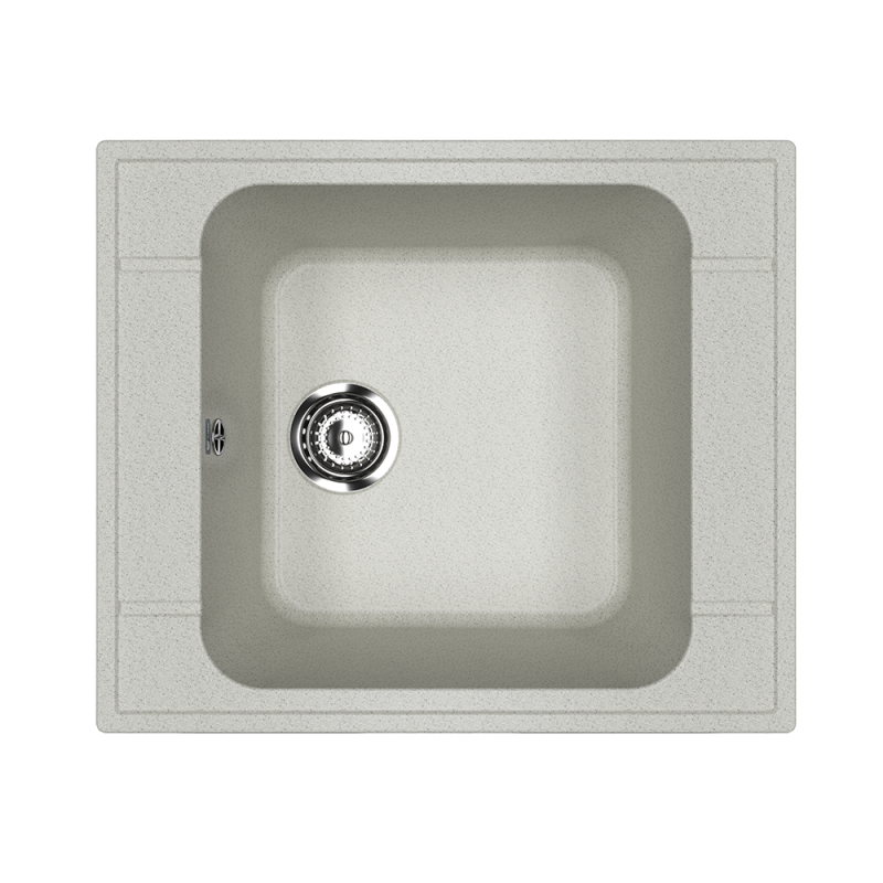 Кухонная мойка 59х50см серая ULGRAN Classic U-604-310