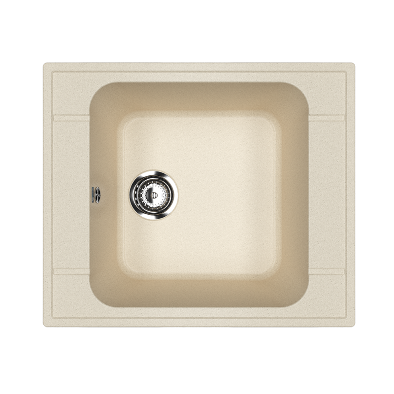 Кухонная мойка 59х50см бежевая ULGRAN Classic U-604-328