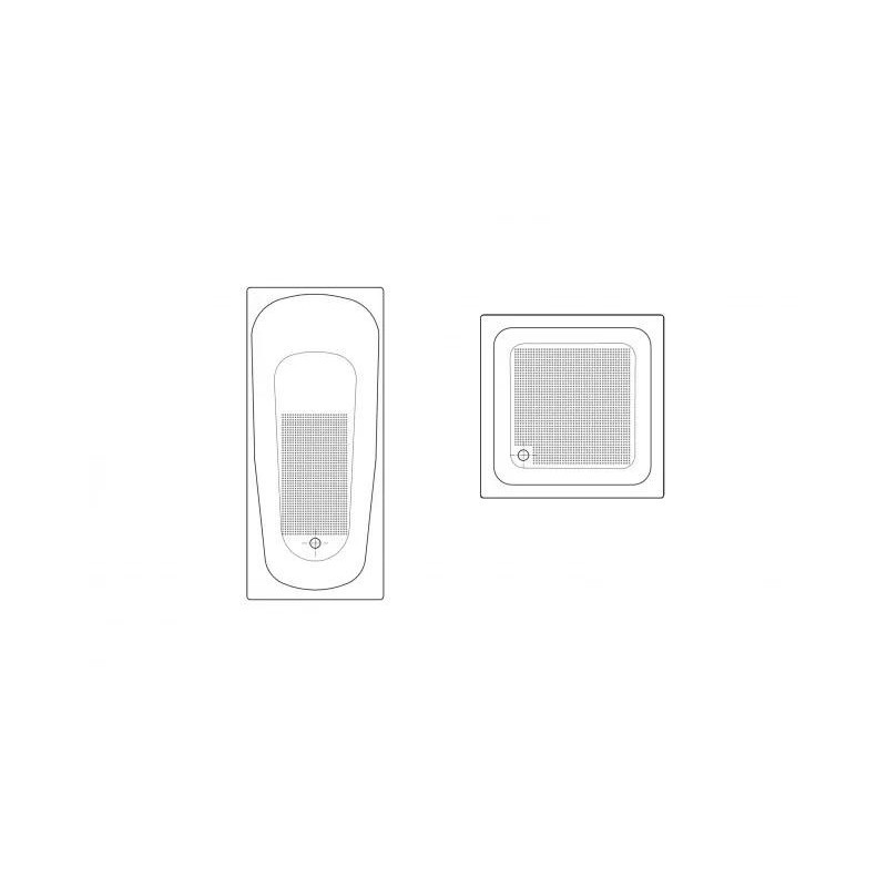 Ванна 180x80x42/136см BetteForm белого цвета, с шумоизоляцией, с покрытием BetteАнтислип Sense
