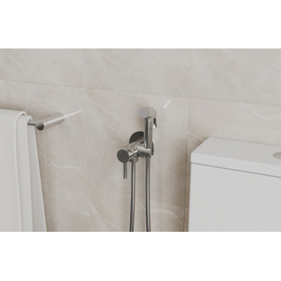 Смеситель с гигиеническим душем Bravat D9151CP-ENG, хром, шланг 150см