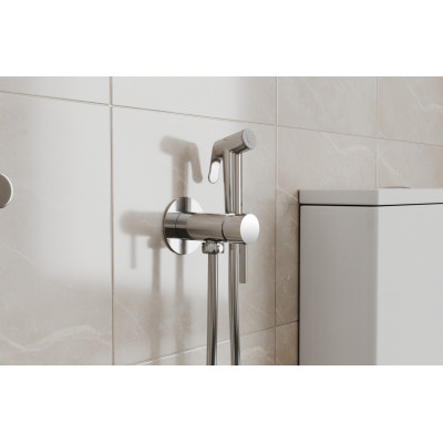 Смеситель с гигиеническим душем Bravat D9151CP-ENG, хром, шланг 150см