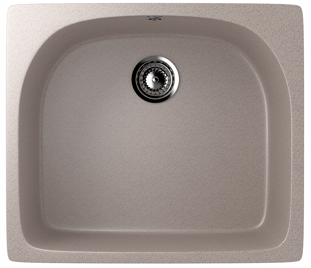 Кухонная мойка с крылом 59х51см песочная ULGRAN Classic U-408-302