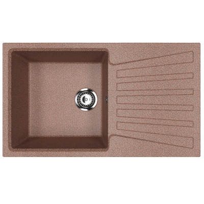 Кухонная мойка с крылом 83х48см терракот ULGRAN Classic U-703-307