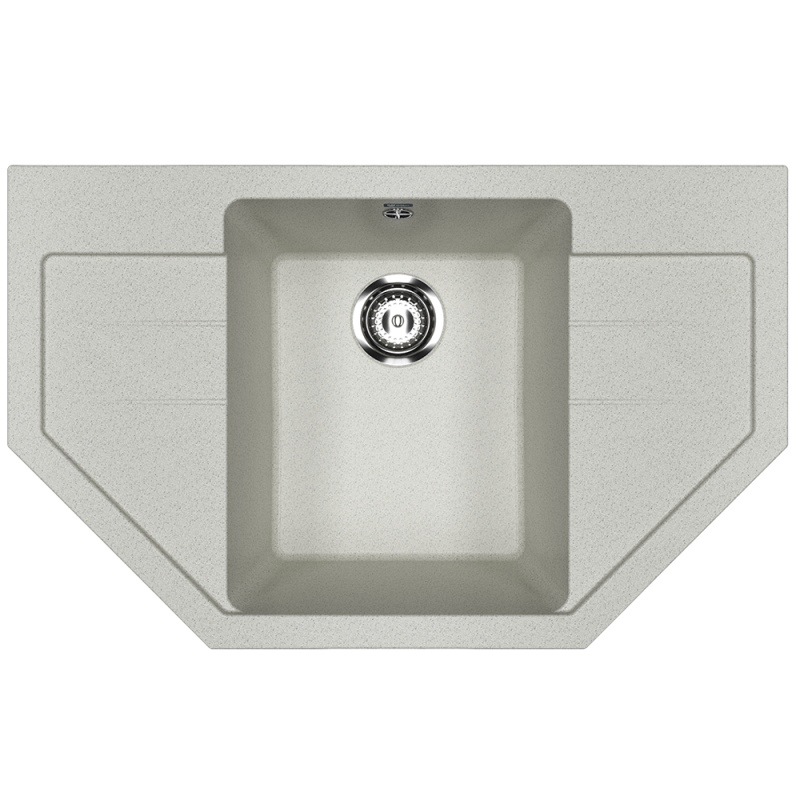 Кухонная мойка 79х49см серая ULGRAN Classic U-609-310
