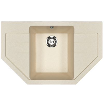 Кухонная мойка 79х49см бежевая ULGRAN Classic U-609-328