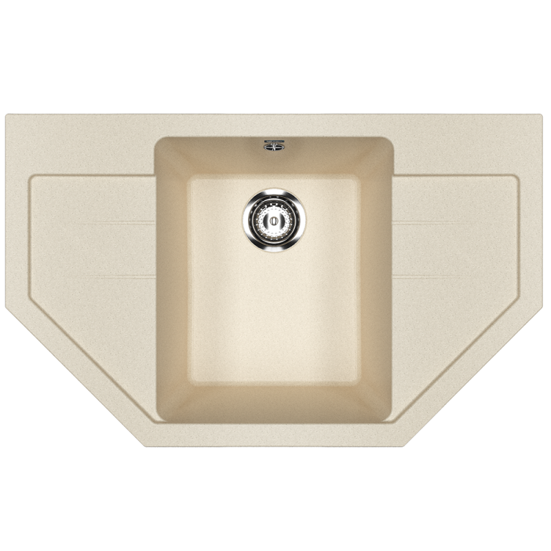 Кухонная мойка 79х49см бежевая ULGRAN Classic U-609-328