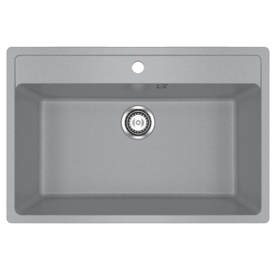 Кухонная мойка 76х51см темно-серая ULGRAN Classic U-600-309
