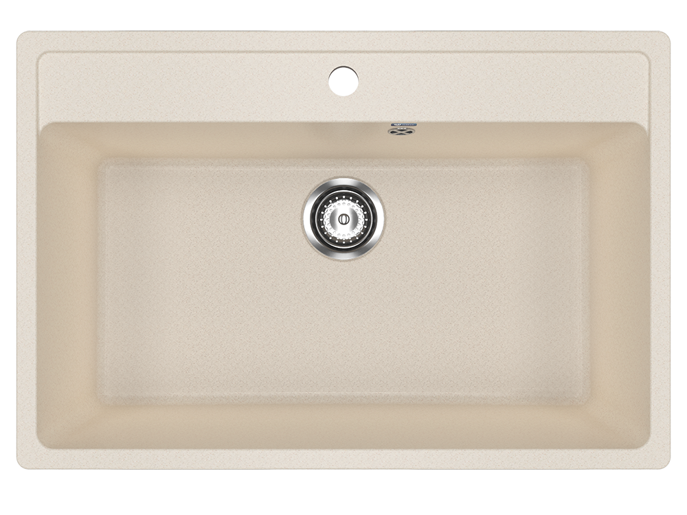 Кухонная мойка 76х51см бежевая ULGRAN Classic U-600-328