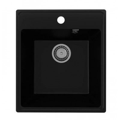 Кухонная мойка 42х48см уголь ULGRAN Quartz 425-07