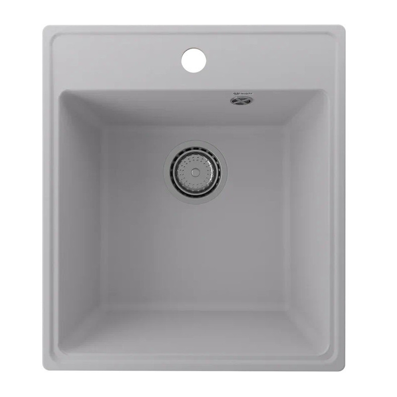 Кухонная мойка 42х48см платина ULGRAN Quartz 425-04
