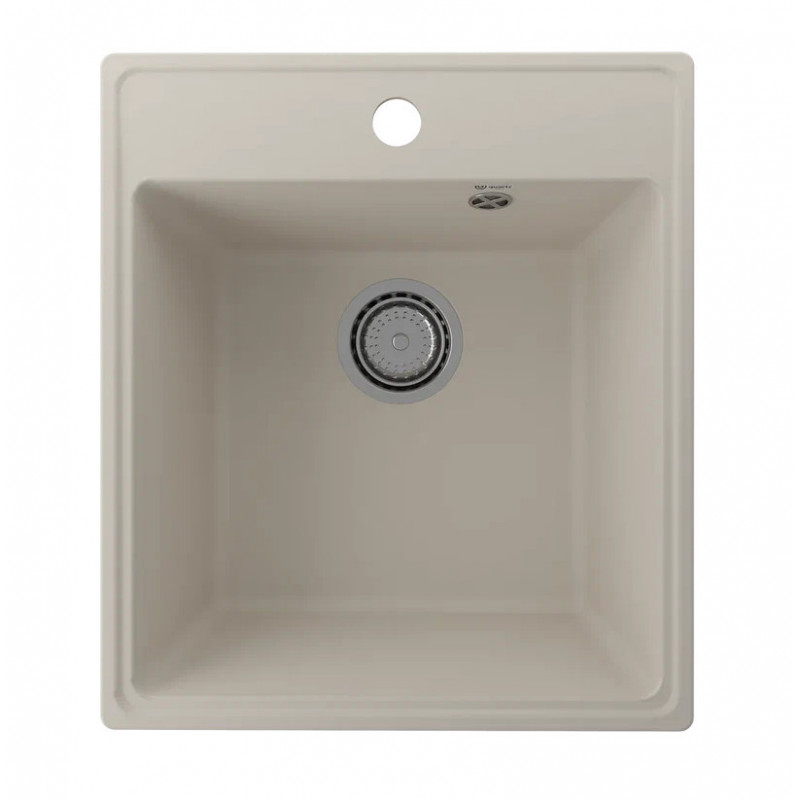 Кухонная мойка 42х48см лен ULGRAN Quartz 425-02
