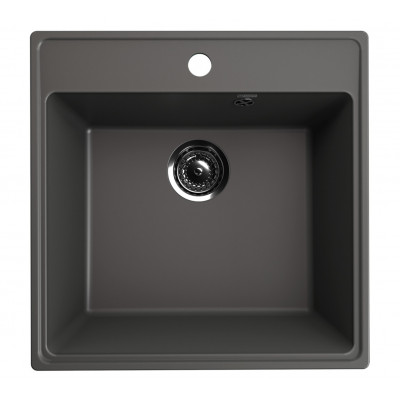 Кухонная мойка 50х50см асфальт ULGRAN Quartz 505-09