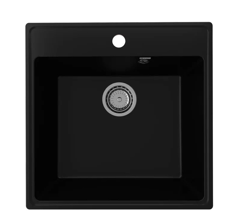 Кухонная мойка 50х50см уголь ULGRAN Quartz 505-07