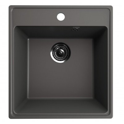 Кухонная мойка 50х46см асфальт ULGRAN Quartz 460-09