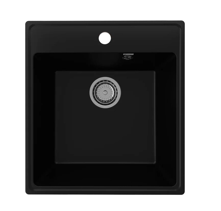 Кухонная мойка 50х46см уголь ULGRAN Quartz 460-07