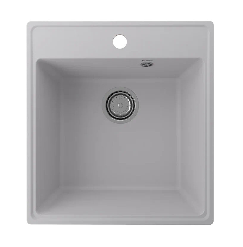 Кухонная мойка 50х46см платина ULGRAN Quartz 460-04