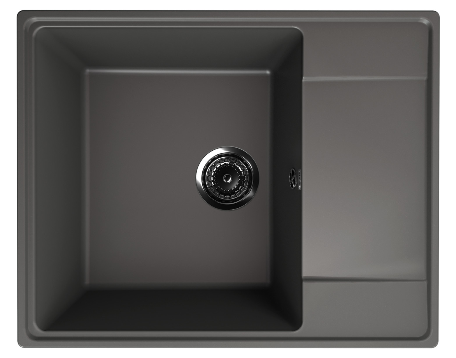 Кухонная мойка 60х48см асфальт ULGRAN Quartz 605-09