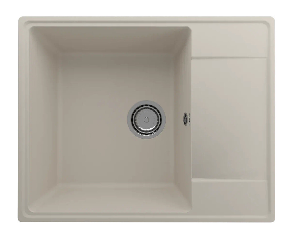 Кухонная мойка 60х48см лен ULGRAN Quartz 605-02