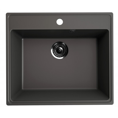 Кухонная мойка 58х50см асфальт ULGRAN Quartz 580-09