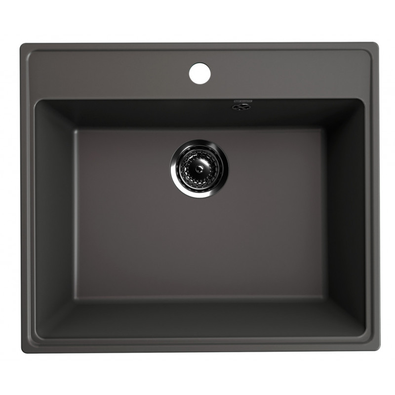 Кухонная мойка 58х50см асфальт ULGRAN Quartz 580-09