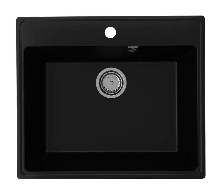 Кухонная мойка 58х50см уголь ULGRAN Quartz 580-07