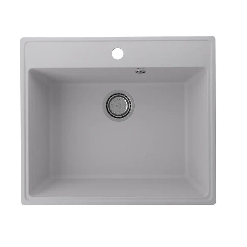 Кухонная мойка 58х50см платина ULGRAN Quartz 580-04