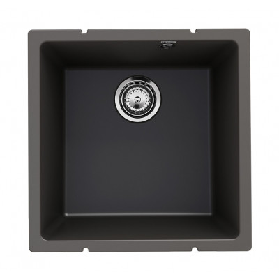 Кухонная мойка 45х45см асфальт ULGRAN Quartz 400-09