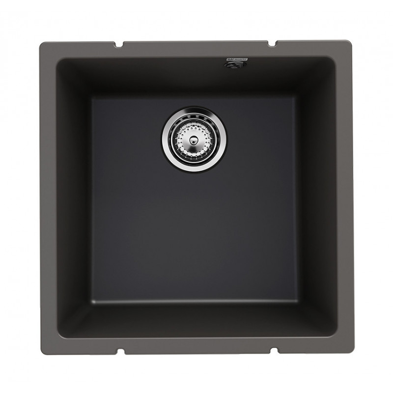 Кухонная мойка 45х45см асфальт ULGRAN Quartz 400-09