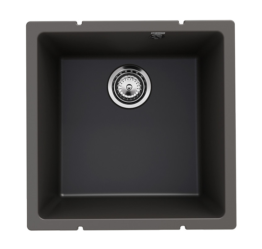 Кухонная мойка 45х45см асфальт ULGRAN Quartz 400-09