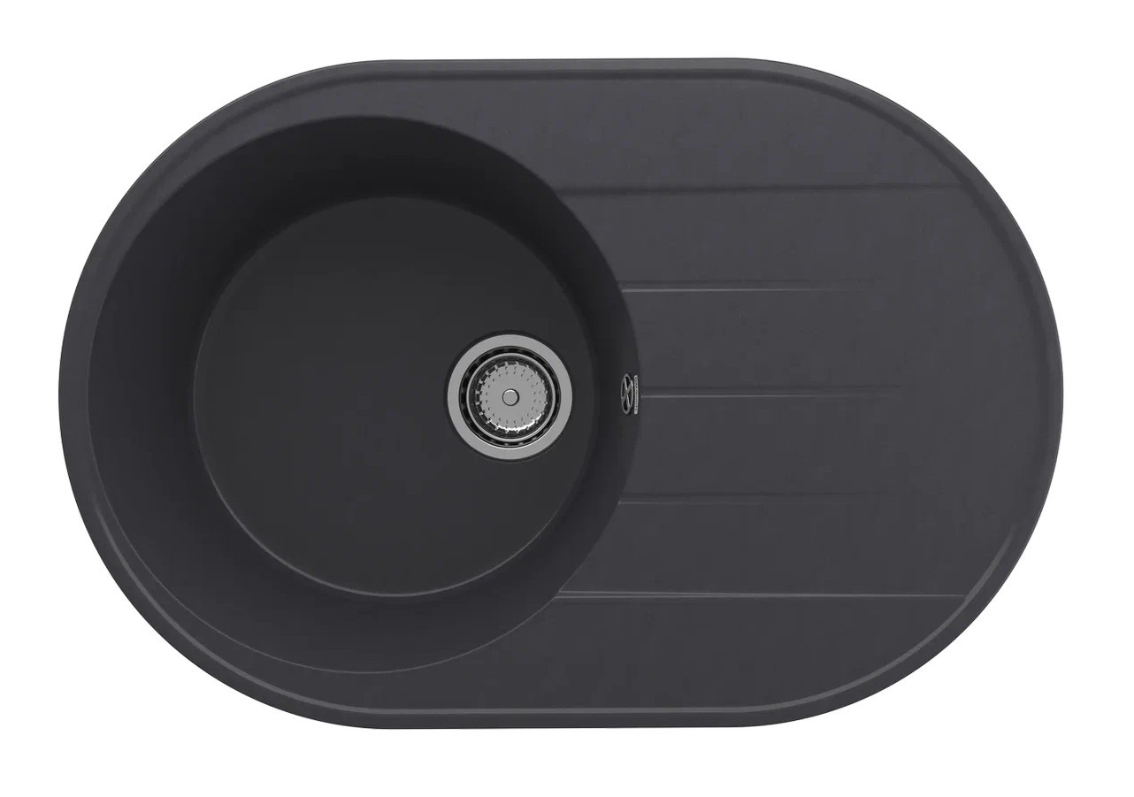 Кухонная мойка с крылом 75х50см космос ULGRAN Quartz 750-08