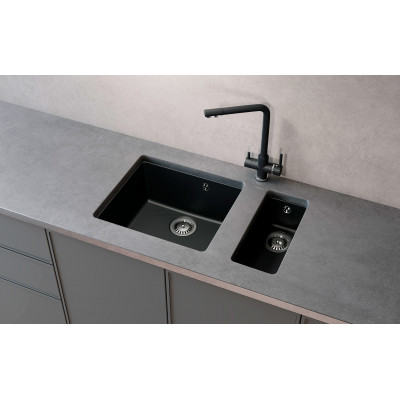 Кухонная мойка 50х45см асфальт ULGRAN Quartz 450-09