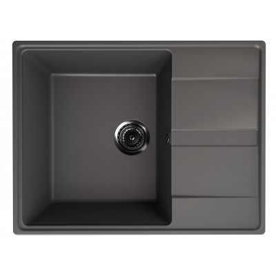 Кухонная мойка 65х50см асфальт ULGRAN Quartz 650-09