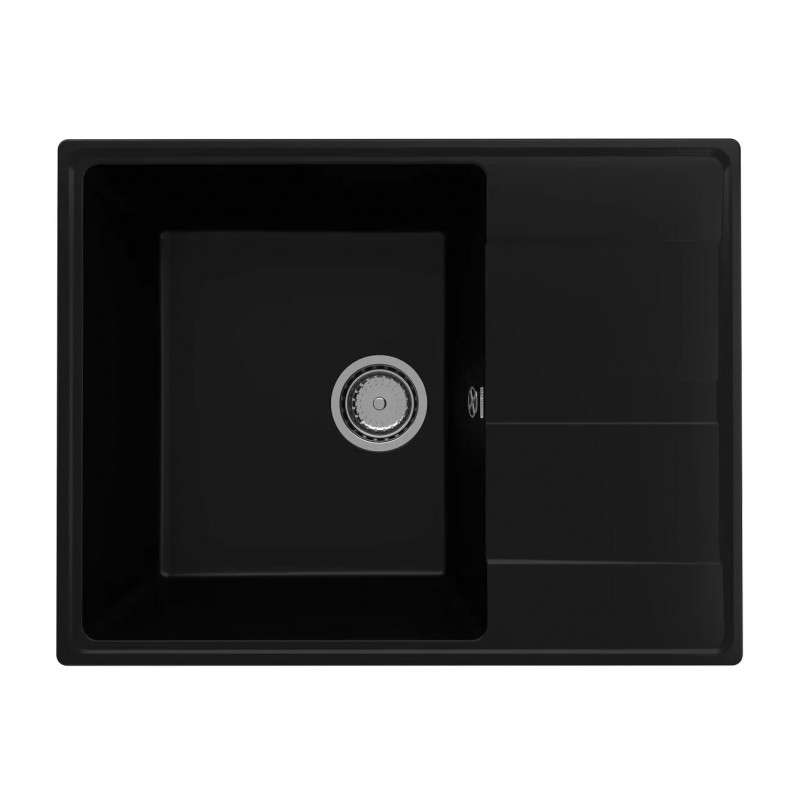 Кухонная мойка 65х50см уголь ULGRAN Quartz 650-07