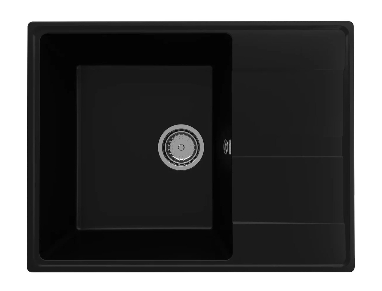 Кухонная мойка 65х50см уголь ULGRAN Quartz 650-07