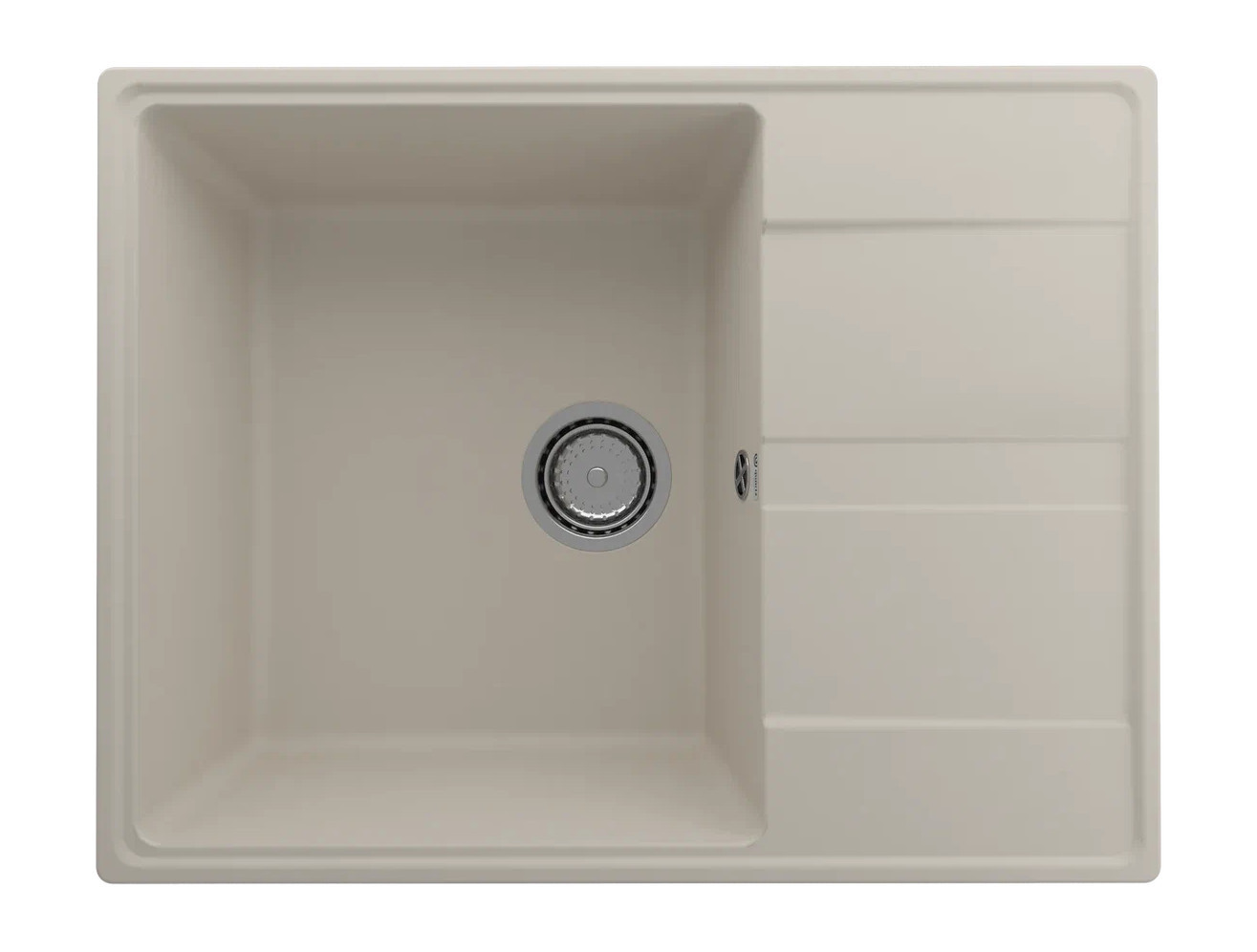 Кухонная мойка 65х50см лен ULGRAN Quartz 650-02