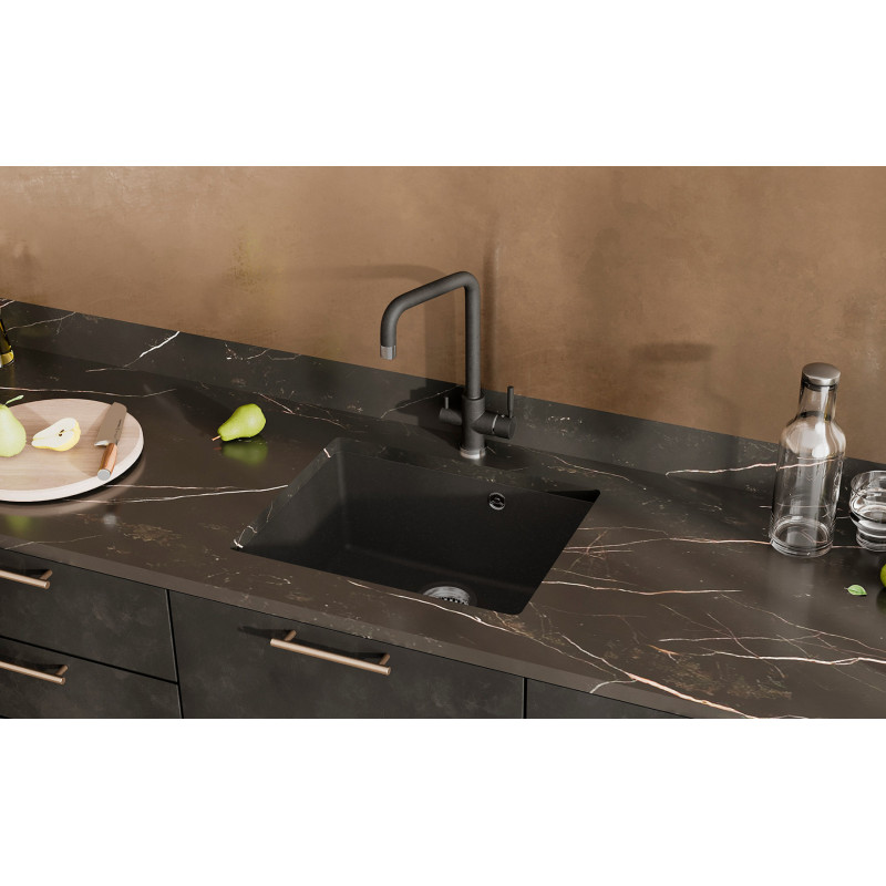 Кухонная мойка 55х45см асфальт ULGRAN Quartz 500-09