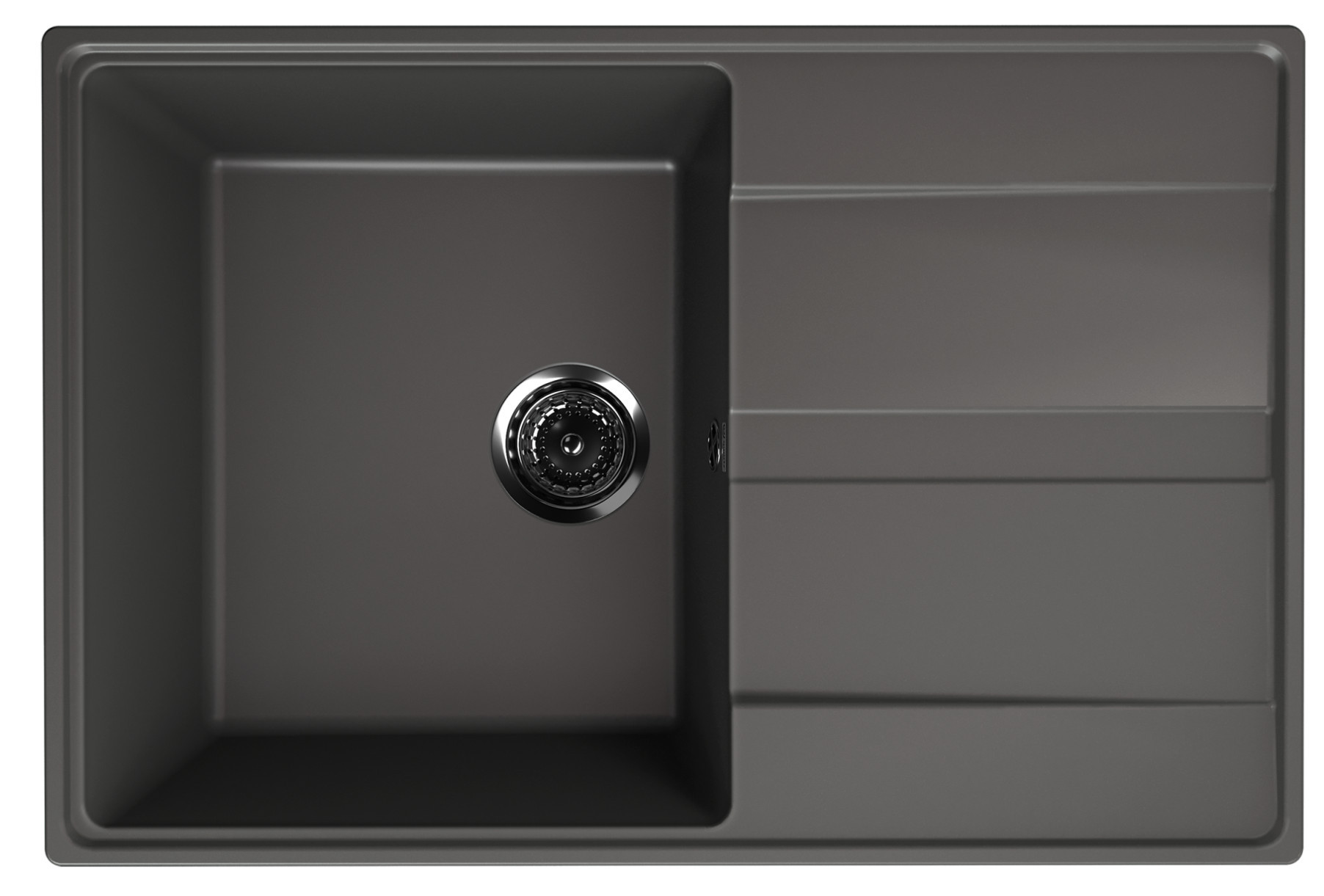 Кухонная мойка 75х50см асфальт ULGRAN Quartz 750-09